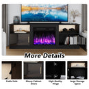 VITESSE 70" Fireplace TV Stand with 23" Electric Fireplace for TVs Up to 80 inch