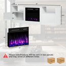 VITESSE 70" Fireplace TV Stand with 23" Electric Fireplace for TVs Up to 80 inch