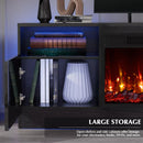 Vitesse 70 inches Fireplace TV Stand with 36 inch Fireplace Up to 80" TVs