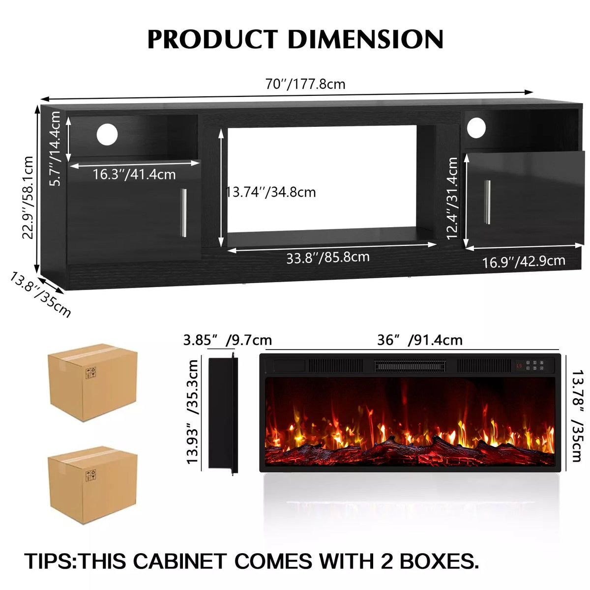 vitesse-70-inches-fireplace-tv vitesse-70-inches-fireplace-tv