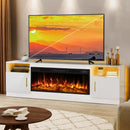 Vitesse 70 inches Fireplace TV Stand with 36 inch Fireplace Up to 80" TVs