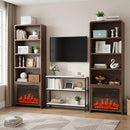 VITESSE 70" Tall Arched Cabinet, 5-Tier Arched Bookcase with Large Storage Space