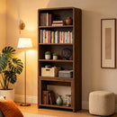 VITESSE 70" Tall Arched Cabinet, 5-Tier Arched Bookcase with Large Storage Space