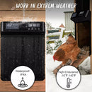 VITESSE Automatic Chicken Coop Door, Solar Powered Chicken Door with Timer & Light Sensor