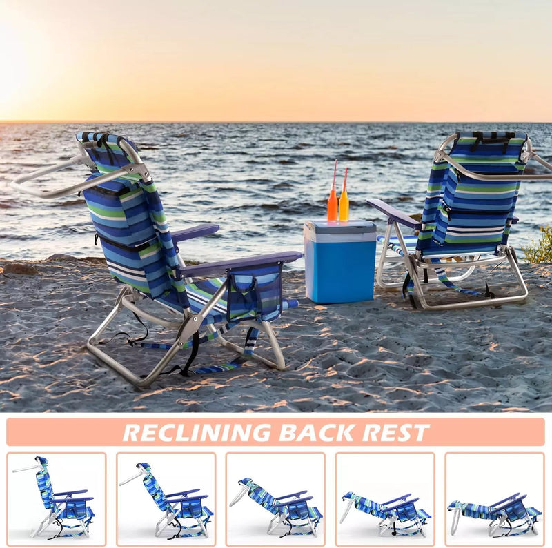 VITESSE Backpack Beach Chairs for Adults,Camping Chairs