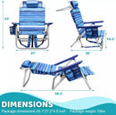 VITESSE Backpack Beach Chairs for Adults,Camping Chairs with Headrest