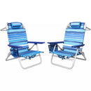 VITESSE Backpack Beach Chairs for Adults,Camping Chairs with Headrest