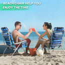 VITESSE Backpack Beach Chairs for Adults,Camping Chairs with Headrest