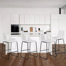Waleaf Bar Stools ,Counter Height Bar Stools with Back