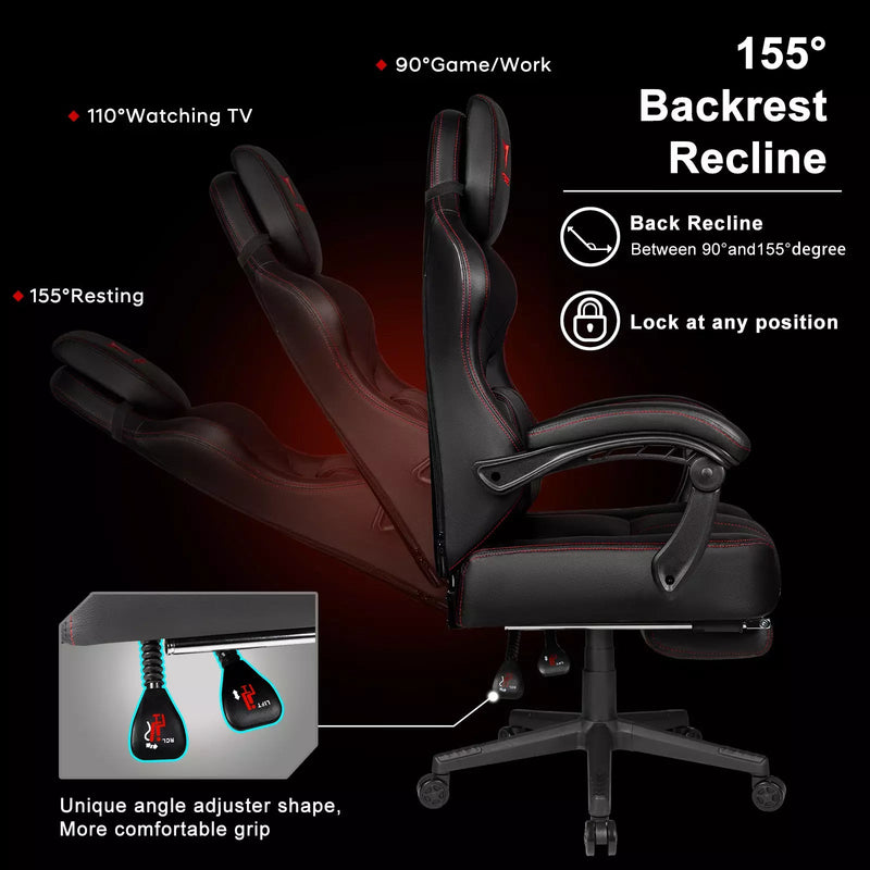 VITESSE Big and Tall Gaming Chair 400lb, Ergonomic Video Game Chair VGC02