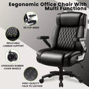 Vitesse Big and Tall Office Chair with Adjustable 5D Flip Arms＆Lumbar Support, Heavy Duty Executive Desk Chair with Pocket Spring Cushion,High Back Computer Chair 600 LBS,Dual Rubber Wheels