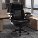 Vitesse Big and Tall Office Chair with Adjustable 5D Flip Arms＆Lumbar Support, Heavy Duty Executive Desk Chair with Pocket Spring Cushion,High Back Computer Chair 600 LBS,Dual Rubber Wheels