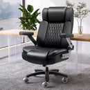 Vitesse Big and Tall Office Chair with Adjustable 5D Flip Arms＆Lumbar Support, Heavy Duty Executive Desk Chair with Pocket Spring Cushion,High Back Computer Chair 600 LBS,Dual Rubber Wheels