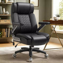 Vitesse Big and Tall Office Chair with Adjustable 5D Flip Arms＆Lumbar Support, Heavy Duty Executive Desk Chair with Pocket Spring Cushion,High Back Computer Chair 600 LBS,Dual Rubber Wheels