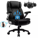 Vitesse Big and Tall Office Chair with Adjustable 5D Flip Arms＆Lumbar Support, Heavy Duty Executive Desk Chair with Pocket Spring Cushion,High Back Computer Chair 600 LBS,Dual Rubber Wheels