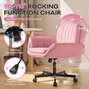 Vitesse Criss Cross Chair with Wheels & Armrests, Cross-Legged Swivel Office Chair
