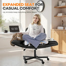 Vitesse Criss Cross Chair with Wheels & Armrests, Cross-Legged Swivel Office Chair