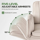 Vitesse Criss Cross Chair with Wheels & Armrests, Cross-Legged Swivel Office Chair