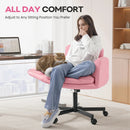 Vitesse Criss Cross Chair with Wheels & Armrests, Cross-Legged Swivel Office Chair