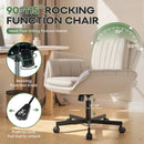 Vitesse Criss Cross Chair with Wheels & Armrests, Cross-Legged Swivel Office Chair