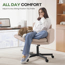 Vitesse Criss Cross Chair with Wheels & Armrests, Cross-Legged Swivel Office Chair