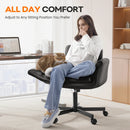 Vitesse Criss Cross Chair with Wheels & Armrests, Cross-Legged Swivel Office Chair