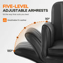 Vitesse Criss Cross Chair with Wheels & Armrests, Cross-Legged Swivel Office Chair