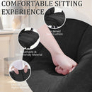 Vitesse Criss Cross Chair with Wheels,Big and Tall Office Chair,Wide Criss Cross Chair with Extra-Deep Seat Thickened & Flip-Up Arms for Office Chair,Plush Cushion,Cute,Comfy