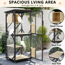 VITESSE Double Layer Mobile Cat Cages2