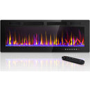 Vitesse Electric Fireplace Recessed and Wall Mounted Heater with Touch Screen Control Panel