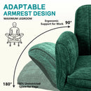 Vitesse Ergonomic Cross Legged Office Chair with Foldable Armrests, Two-Tier 360 Swivel Seat