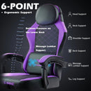 VITESSE Ergonomic Gaming Chair for Adults, 400 lbs PC Computer Chair, Racing Office Chair, Silla Gamer Height Adjustable Swivel Chair with Lumbar Vibration Support and Headrest