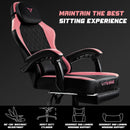 VITESSE Ergonomic Gaming Chair for Adults, 400 lbs PC Computer Chair, Racing Office Chair, Silla Gamer Height Adjustable Swivel Chair with Lumbar Vibration Support and Headrest