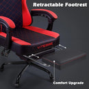 VITESSE Ergonomic Gaming Chair for Adults, 400 lbs PC Computer Chair, Racing Office Chair, Silla Gamer Height Adjustable Swivel Chair with Lumbar Vibration Support and Headrest