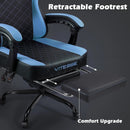 VITESSE Ergonomic Gaming Chair for Adults, 400 lbs PC Computer Chair, Racing Office Chair, Silla Gamer Height Adjustable Swivel Chair with Lumbar Vibration Support and Headrest