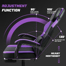 VITESSE Ergonomic Gaming Chair for Adults, 400 lbs PC Computer Chair, Racing Office Chair, Silla Gamer Height Adjustable Swivel Chair with Lumbar Vibration Support and Headrest