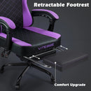 VITESSE Ergonomic Gaming Chair for Adults, 400 lbs PC Computer Chair, Racing Office Chair, Silla Gamer Height Adjustable Swivel Chair with Lumbar Vibration Support and Headrest