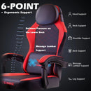 VITESSE Ergonomic Gaming Chair for Adults, 400 lbs PC Computer Chair, Racing Office Chair, Silla Gamer Height Adjustable Swivel Chair with Lumbar Vibration Support and Headrest