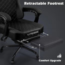 VITESSE Ergonomic Gaming Chair for Adults, 400 lbs PC Computer Chair, Racing Office Chair, Silla Gamer Height Adjustable Swivel Chair with Lumbar Vibration Support and Headrest