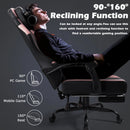 VITESSE Ergonomic Gaming Chair for Adults, 400 lbs PC Computer Chair, Racing Office Chair, Silla Gamer Height Adjustable Swivel Chair with Lumbar Vibration Support and Headrest