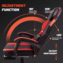 VITESSE Ergonomic Gaming Chair for Adults, 400 lbs PC Computer Chair, Racing Office Chair, Silla Gamer Height Adjustable Swivel Chair with Lumbar Vibration Support and Headrest