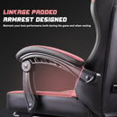 VITESSE Ergonomic Gaming Chair for Adults, 400 lbs PC Computer Chair, Racing Office Chair, Silla Gamer Height Adjustable Swivel Chair with Lumbar Vibration Support and Headrest
