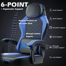 VITESSE Ergonomic Gaming Chair for Adults, 400 lbs PC Computer Chair, Racing Office Chair, Silla Gamer Height Adjustable Swivel Chair with Lumbar Vibration Support and Headrest