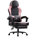 VITESSE Ergonomic Gaming Chair for Adults, 400 lbs PC Computer Chair, Racing Office Chair, Silla Gamer Height Adjustable Swivel Chair with Lumbar Vibration Support and Headrest
