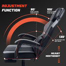 VITESSE Ergonomic Gaming Chair for Adults, 400 lbs PC Computer Chair, Racing Office Chair, Silla Gamer Height Adjustable Swivel Chair with Lumbar Vibration Support and Headrest