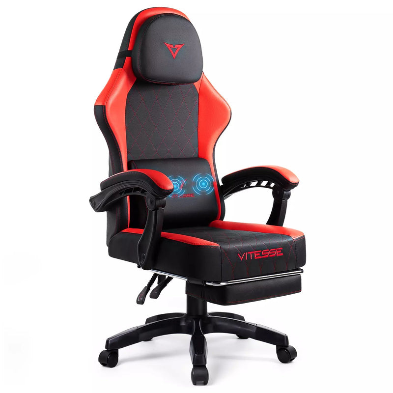 VITESSE Ergonomic Gaming Chair for Adults, 400 lbs PC Computer Chair, Racing Office Chair Red VITESSE Ergonomic Gaming Chair for Adults, 400 lbs PC Computer Chair, Racing Office Chair Red