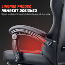 VITESSE Ergonomic Gaming Chair for Adults, 400 lbs PC Computer Chair, Racing Office Chair, Silla Gamer Height Adjustable Swivel Chair with Lumbar Vibration Support and Headrest
