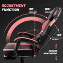 VITESSE Ergonomic Gaming Chair for Adults, 400 lbs PC Computer Chair, Racing Office Chair, Silla Gamer Height Adjustable Swivel Chair with Lumbar Vibration Support and Headrest