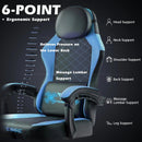 VITESSE Ergonomic Gaming Chair for Adults, 400 lbs PC Computer Chair, Racing Office Chair, Silla Gamer Height Adjustable Swivel Chair with Lumbar Vibration Support and Headrest