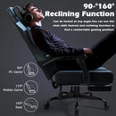 VITESSE Ergonomic Gaming Chair for Adults, 400 lbs PC Computer Chair, Racing Office Chair, Silla Gamer Height Adjustable Swivel Chair with Lumbar Vibration Support and Headrest